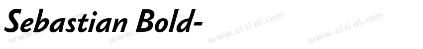 Sebastian Bold字体转换